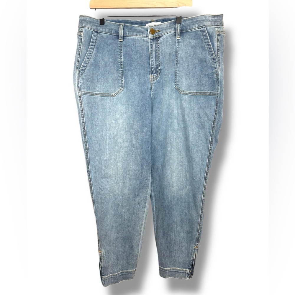 Lane Bryant Flex Magic Waistband Sig Fit Mid-Rise Jogger Boyfriend Jeans Sz 16